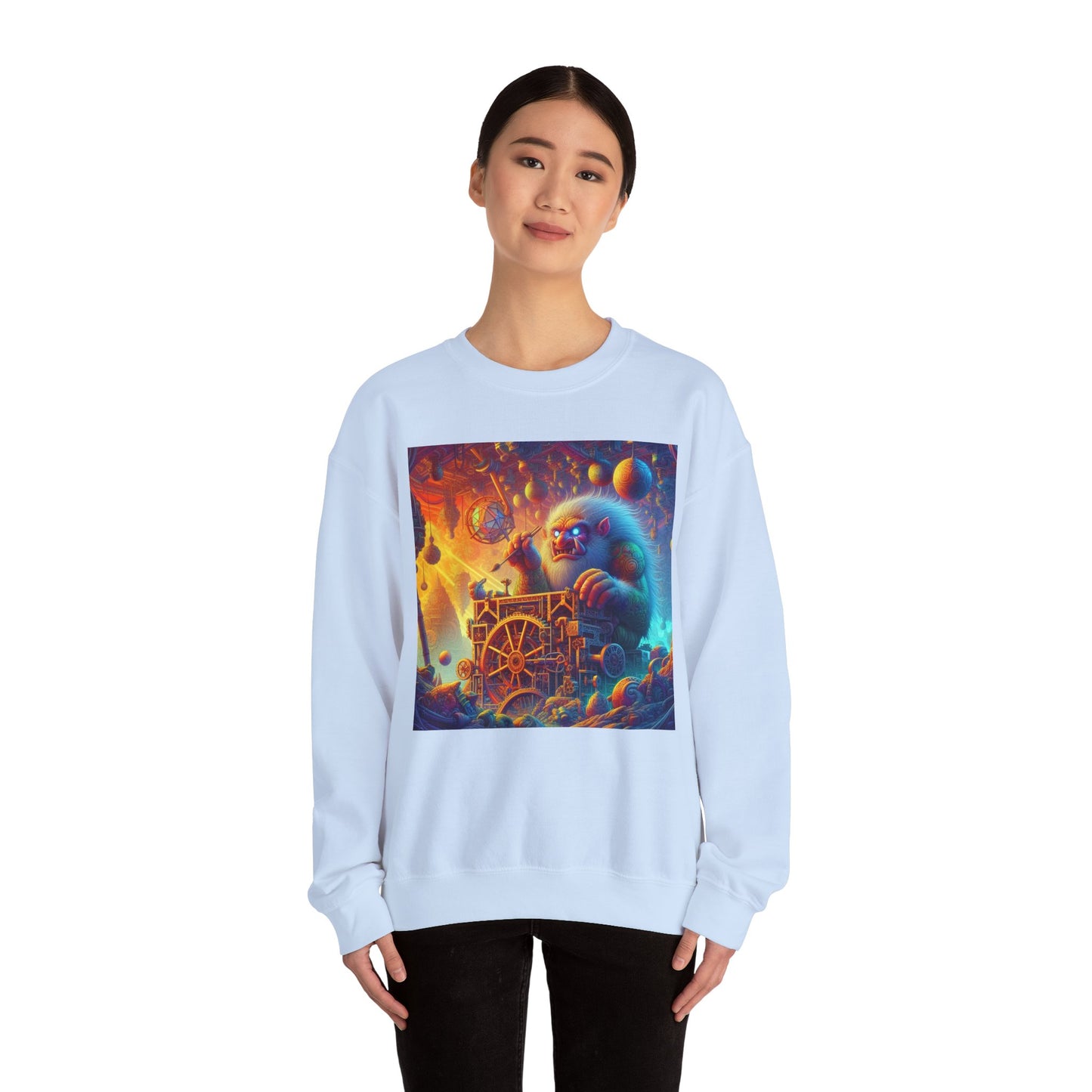 Bluza dresowa | Unisex | Okrągły dekolt | Gruba mieszanka | Mitologia Arktyczna | Mechanik Lodu