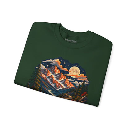Moonlit Mountain - Crewneck Sweatshirt