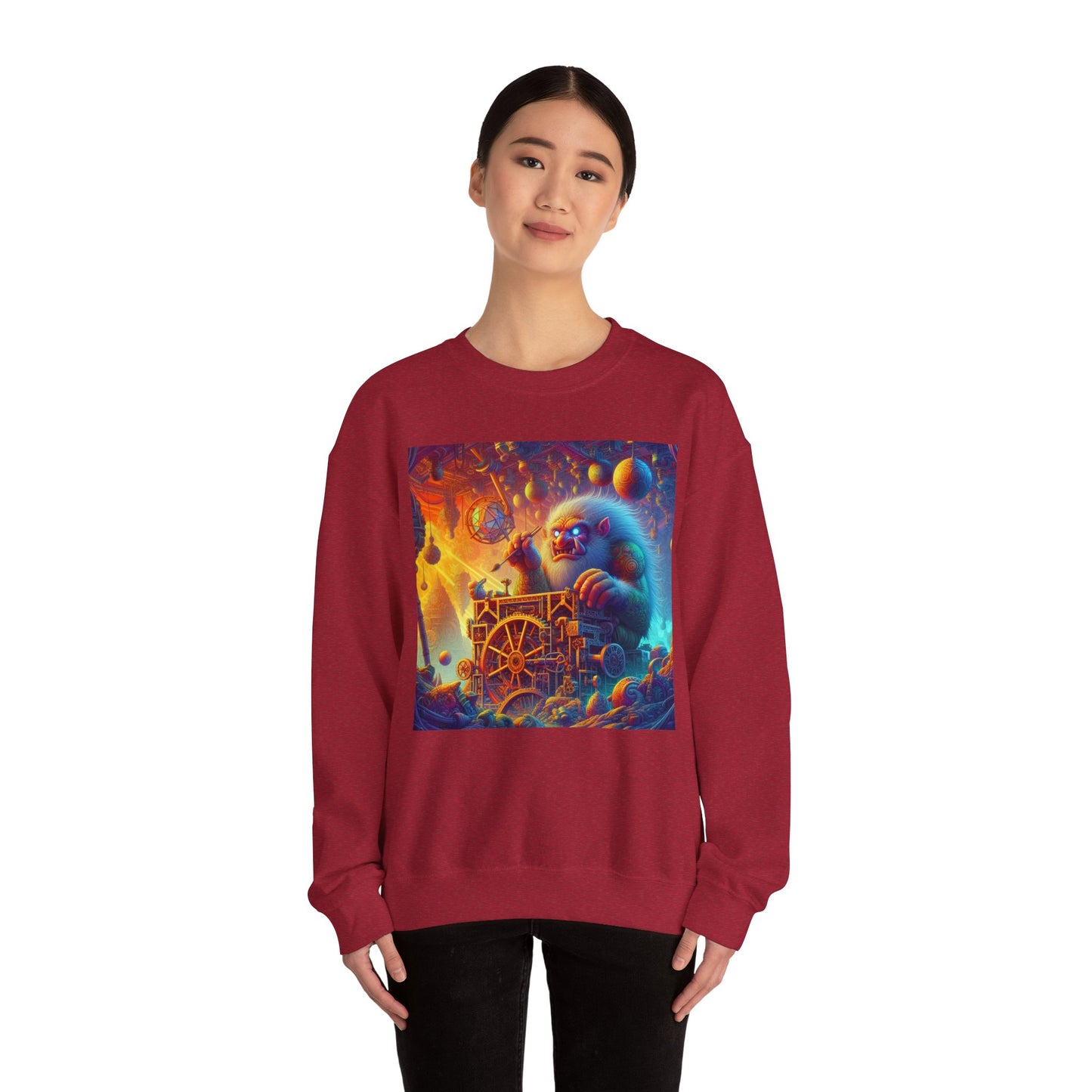 Bluza dresowa | Unisex | Okrągły dekolt | Gruba mieszanka | Mitologia Arktyczna | Mechanik Lodu