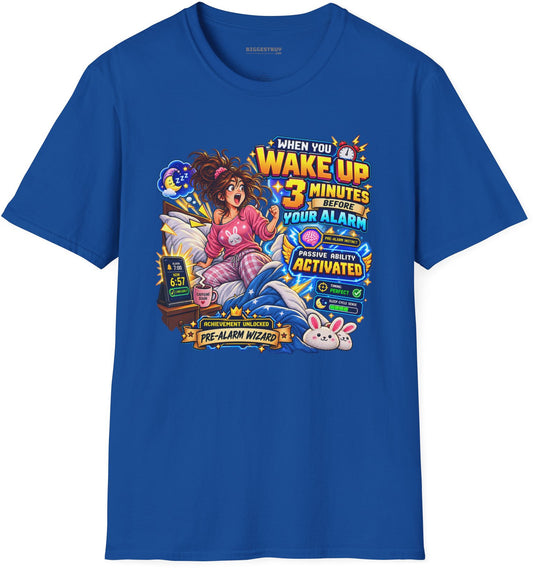 Alarm Nightmare - Softstyle T-Shirt in Royal, front view