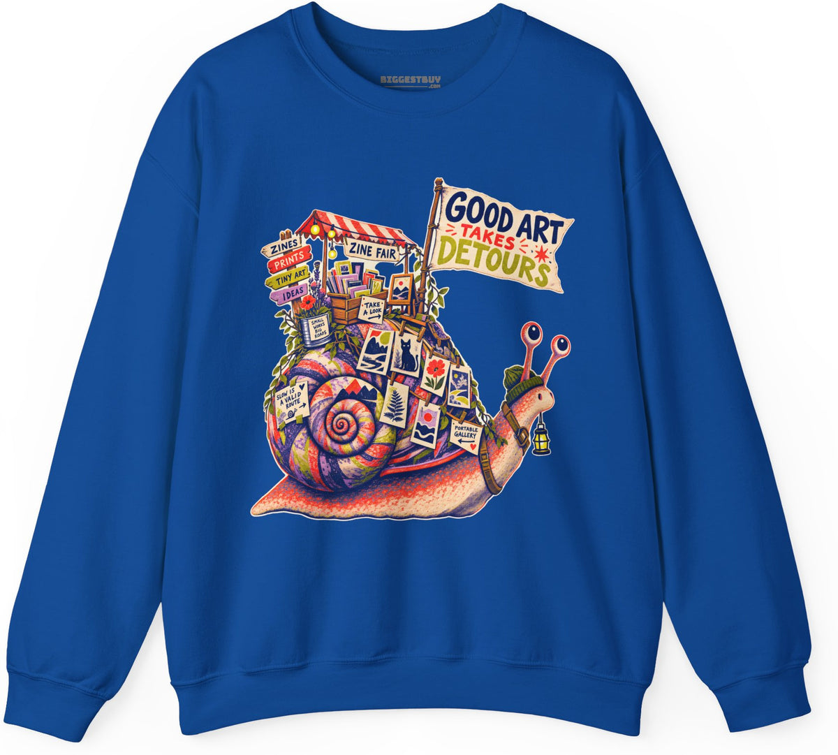 Art Detour - Crewneck Sweatshirt in Royal, front view
