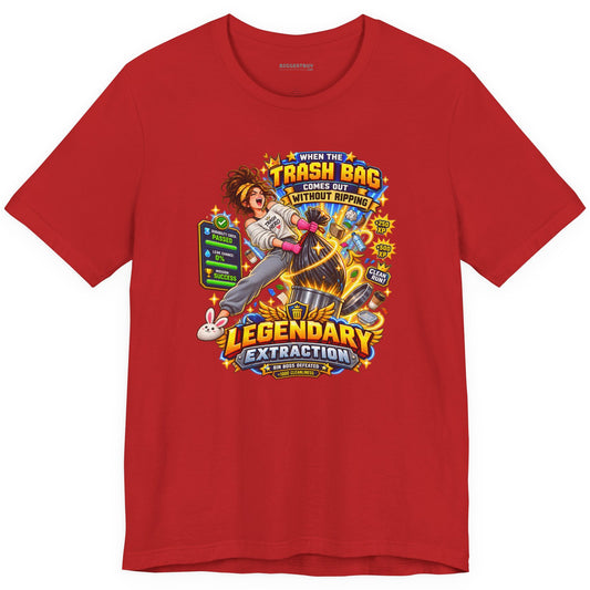 Bag Breaker - Classic Jersey Tee in Red, front view