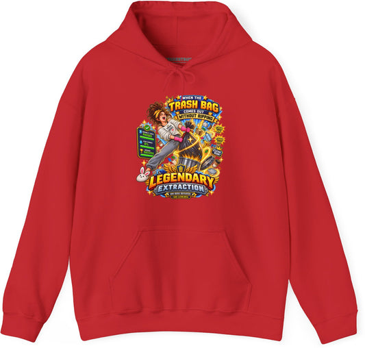Bag Breaker - Pullover Hoodie in Red, front view
