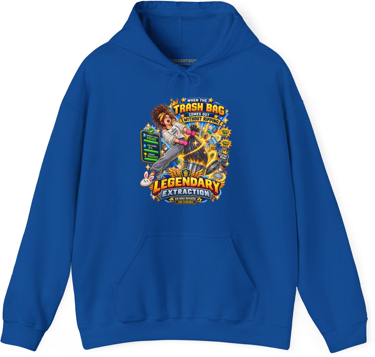 Bag Breaker - Pullover Hoodie in Royal, front view