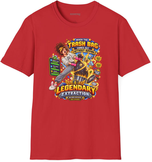 Bag Breaker - Softstyle T-Shirt in Red, front view