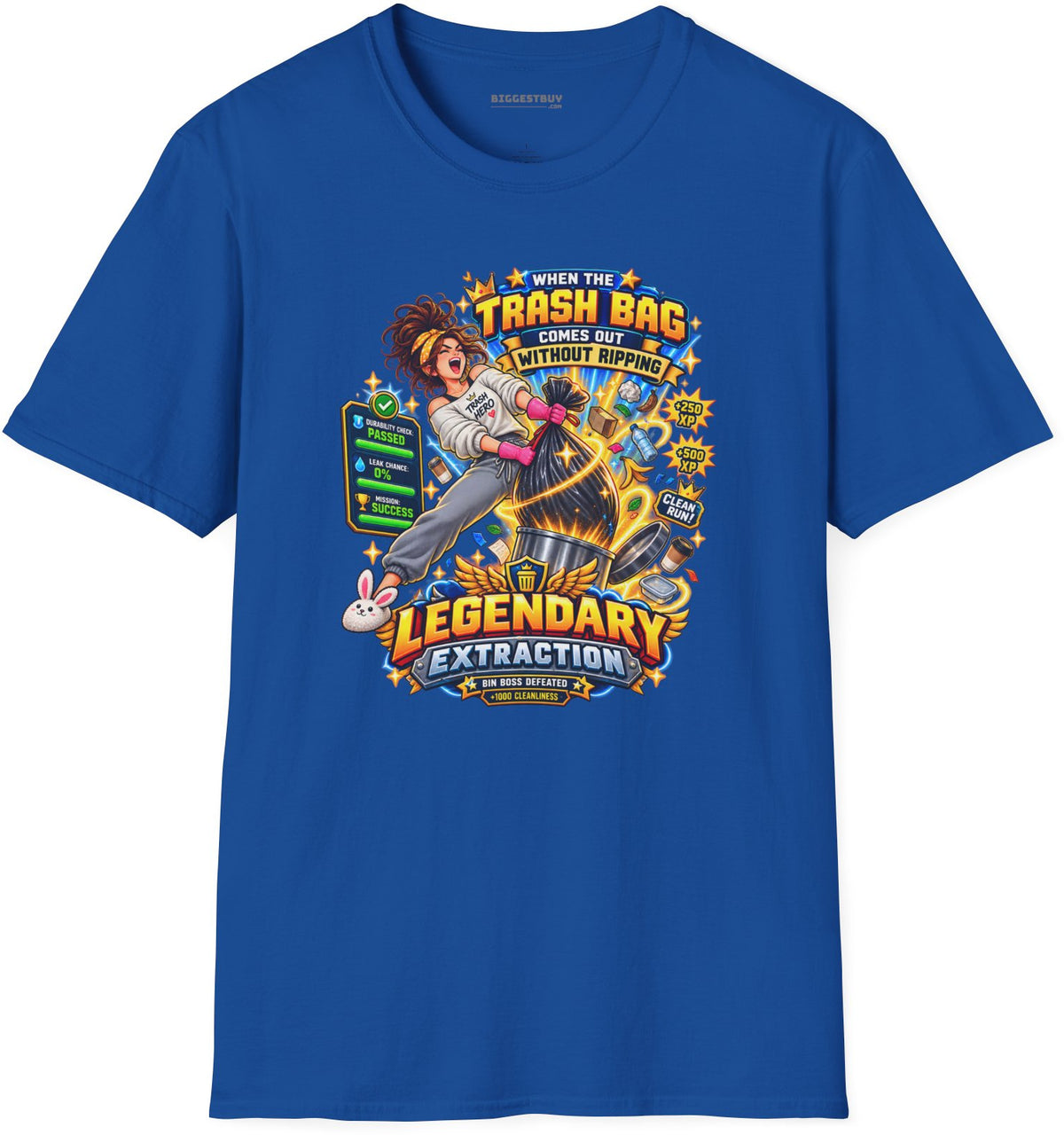 Bag Breaker - Softstyle T-Shirt in Royal, front view