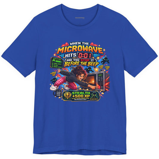Beep Beatdown - Classic Jersey Tee in True Royal, front view