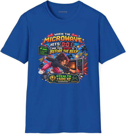 Beep Beatdown - Softstyle T-Shirt in Royal, front view