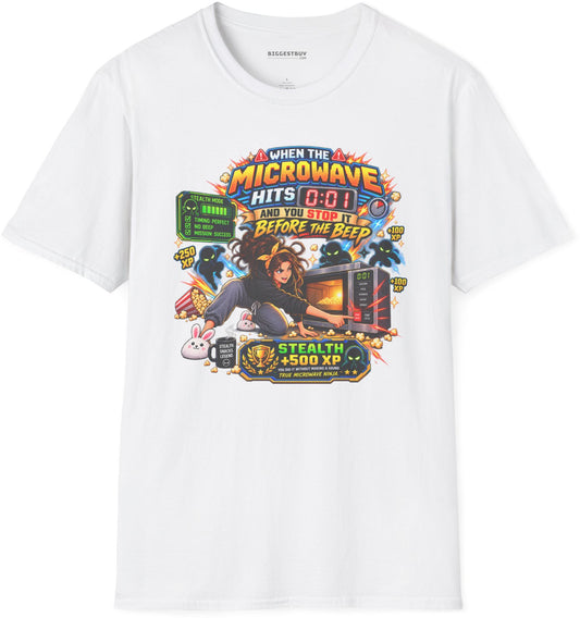 Beep Busters - Softstyle T-Shirt in White, front view