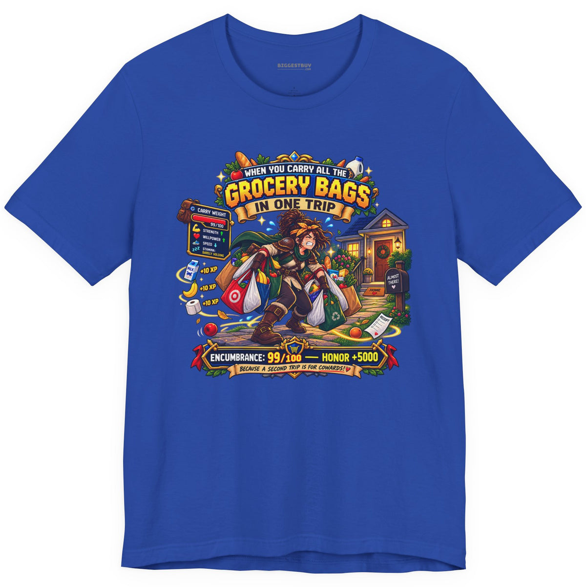 Buddy Bags - Classic Jersey Tee in True Royal, front view