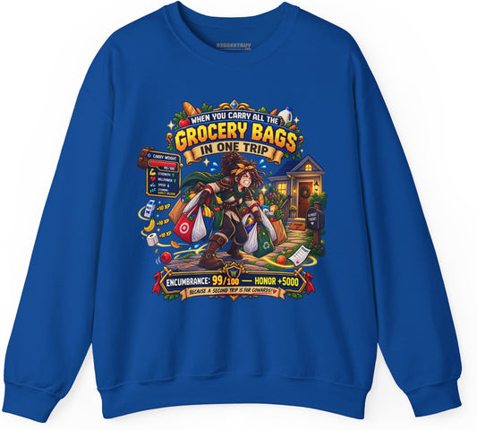 Buddy Bags - Crewneck Sweatshirt in Royal, front view