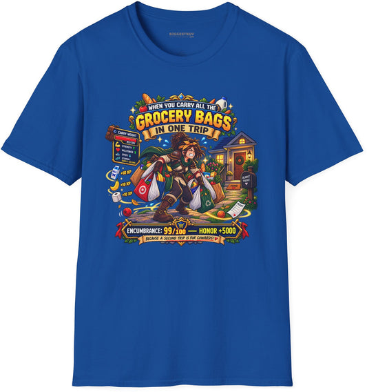Buddy Bags - Softstyle T-Shirt in Royal, front view