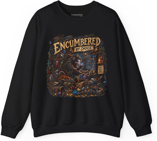 Choice Overload - Crewneck Sweatshirt in Black, front view