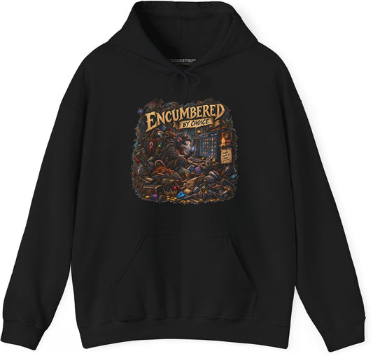 Choice Overload - Pullover Hoodie in Black, front view