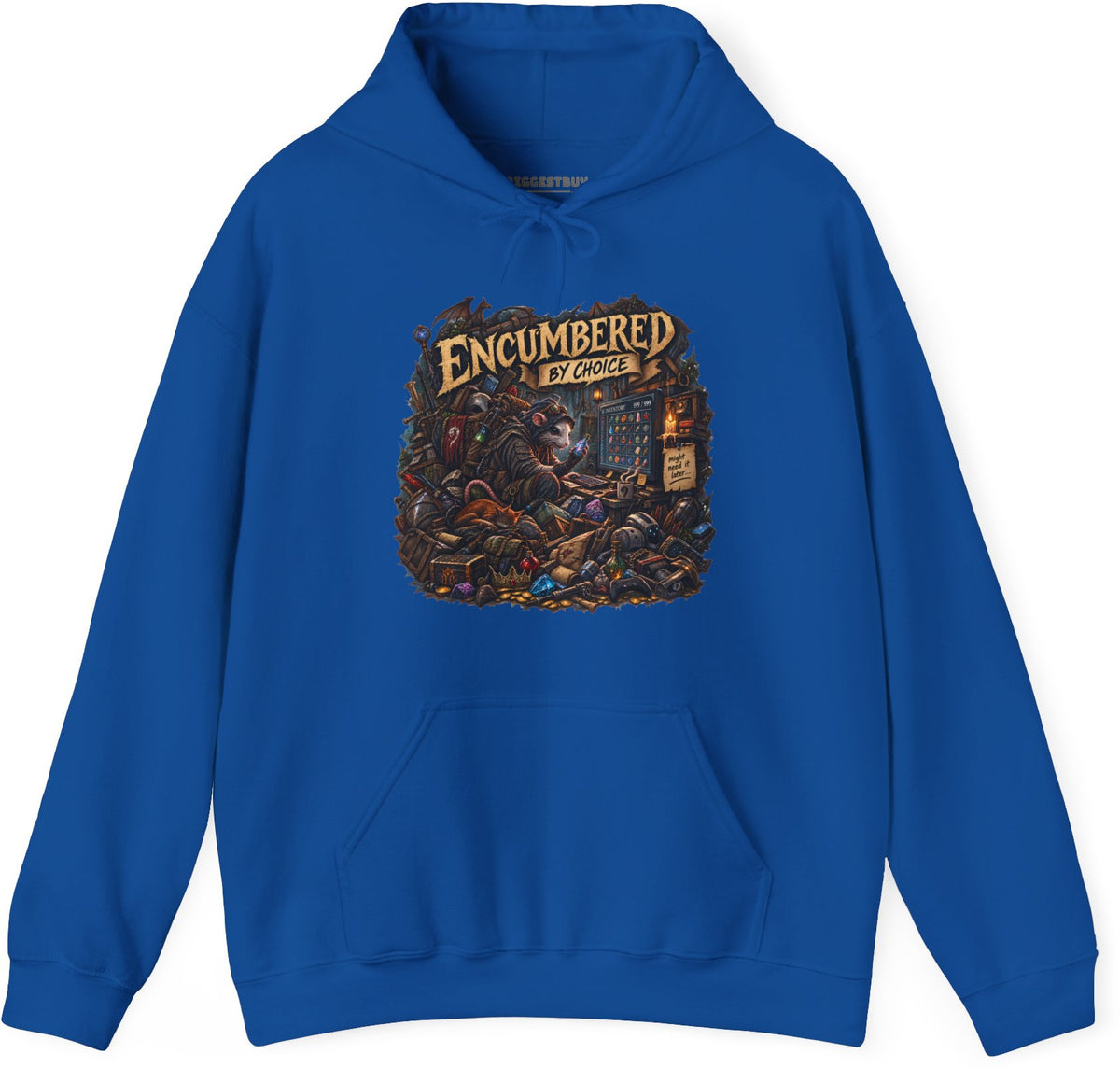 Choice Overload - Pullover Hoodie in Royal, front view