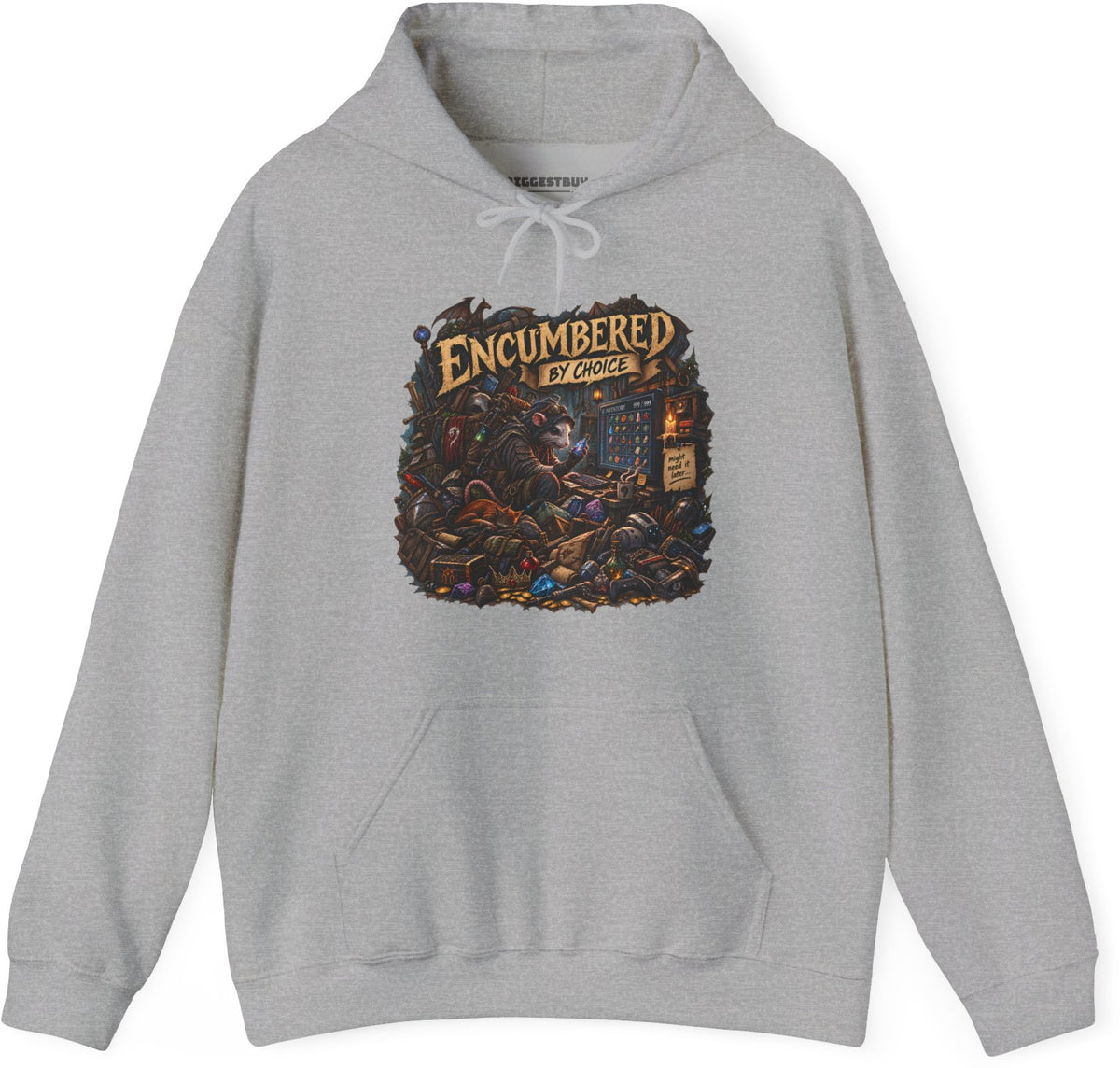 Choice Overload - Pullover Hoodie in Sport Grey, front view