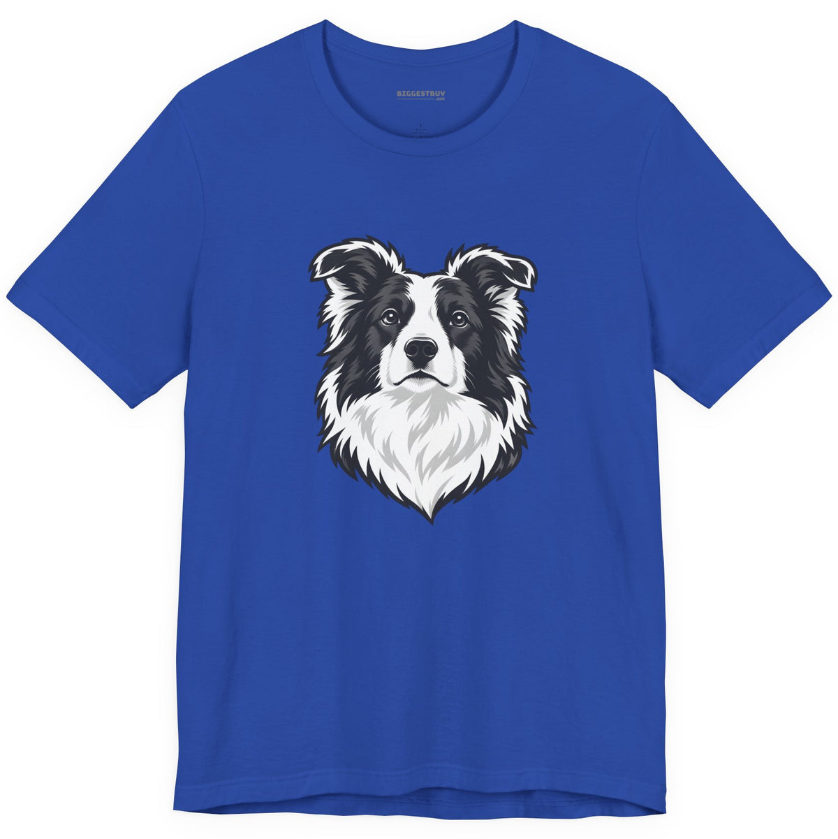 Collie Crest - Classic Jersey Tee in True Royal, front view