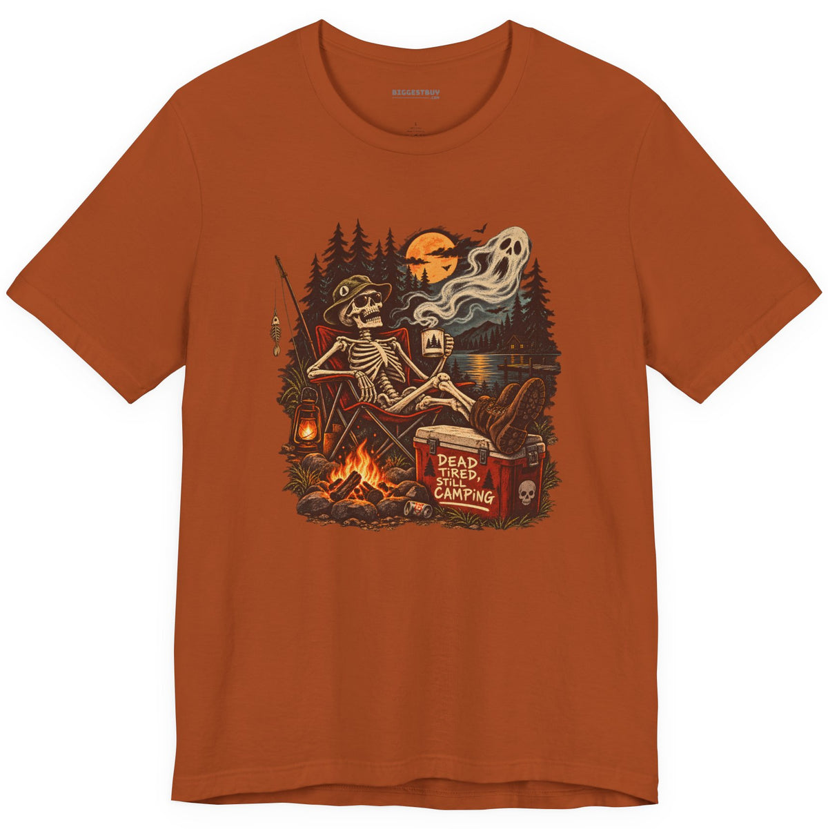 Dead Tired - Classic Jersey Tee in Autumn, front view