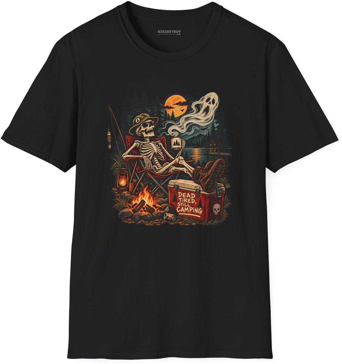 Dead Tired - Softstyle T-Shirt in Black, front view