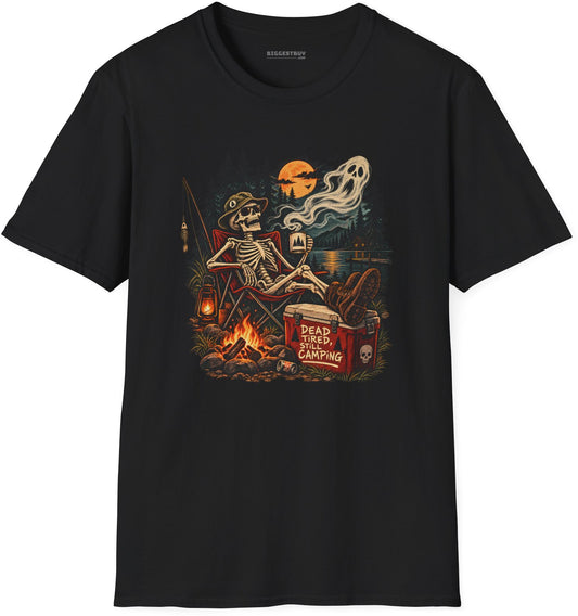 Dead Tired - Softstyle T-Shirt in Black, front view