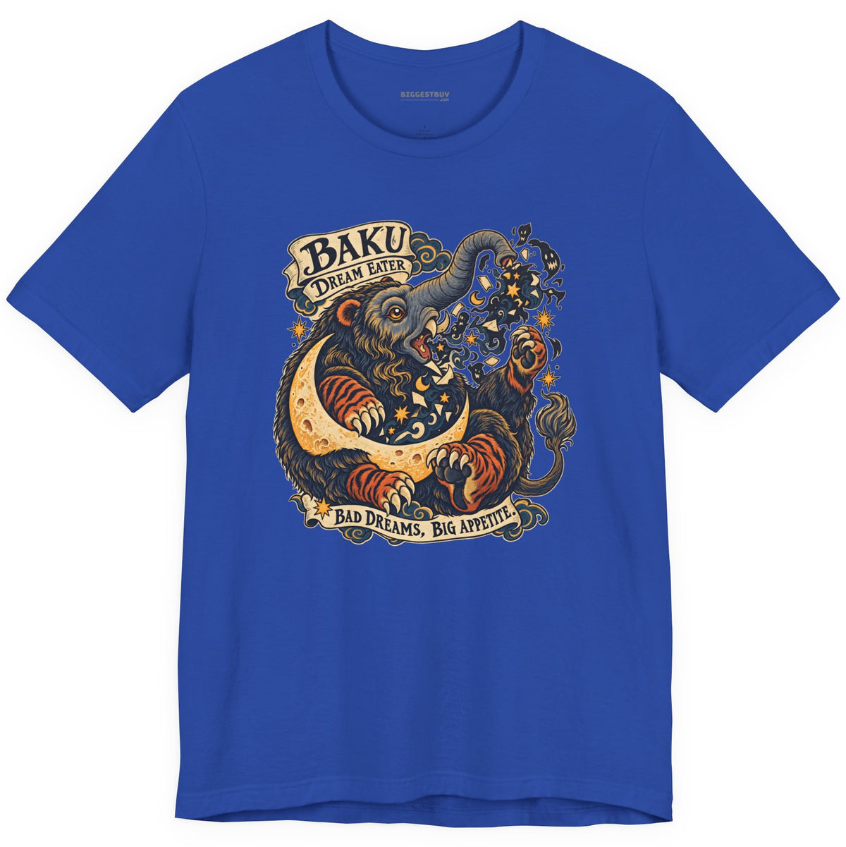 Dream Eater - Classic Jersey Tee in True Royal, front view