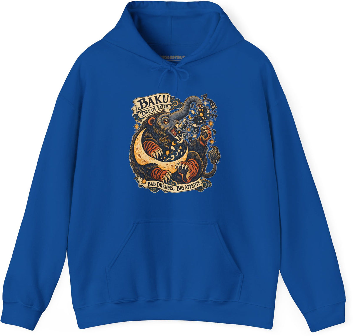 Dream Eater - Pullover Hoodie in Royal, front view