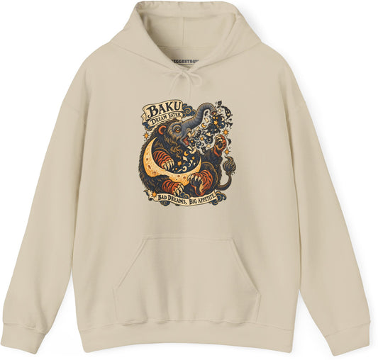 Dream Eater - Pullover Hoodie in Sand, front view