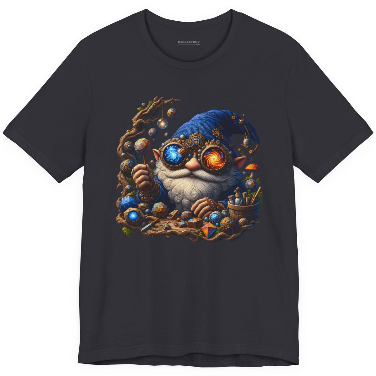 Enchanted Alchemist - Classic Jersey Tee in Dark Grey, front view