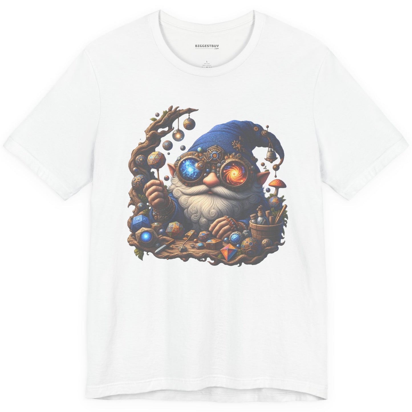 Enchanted Alchemist - Classic Jersey Tee in White, front view