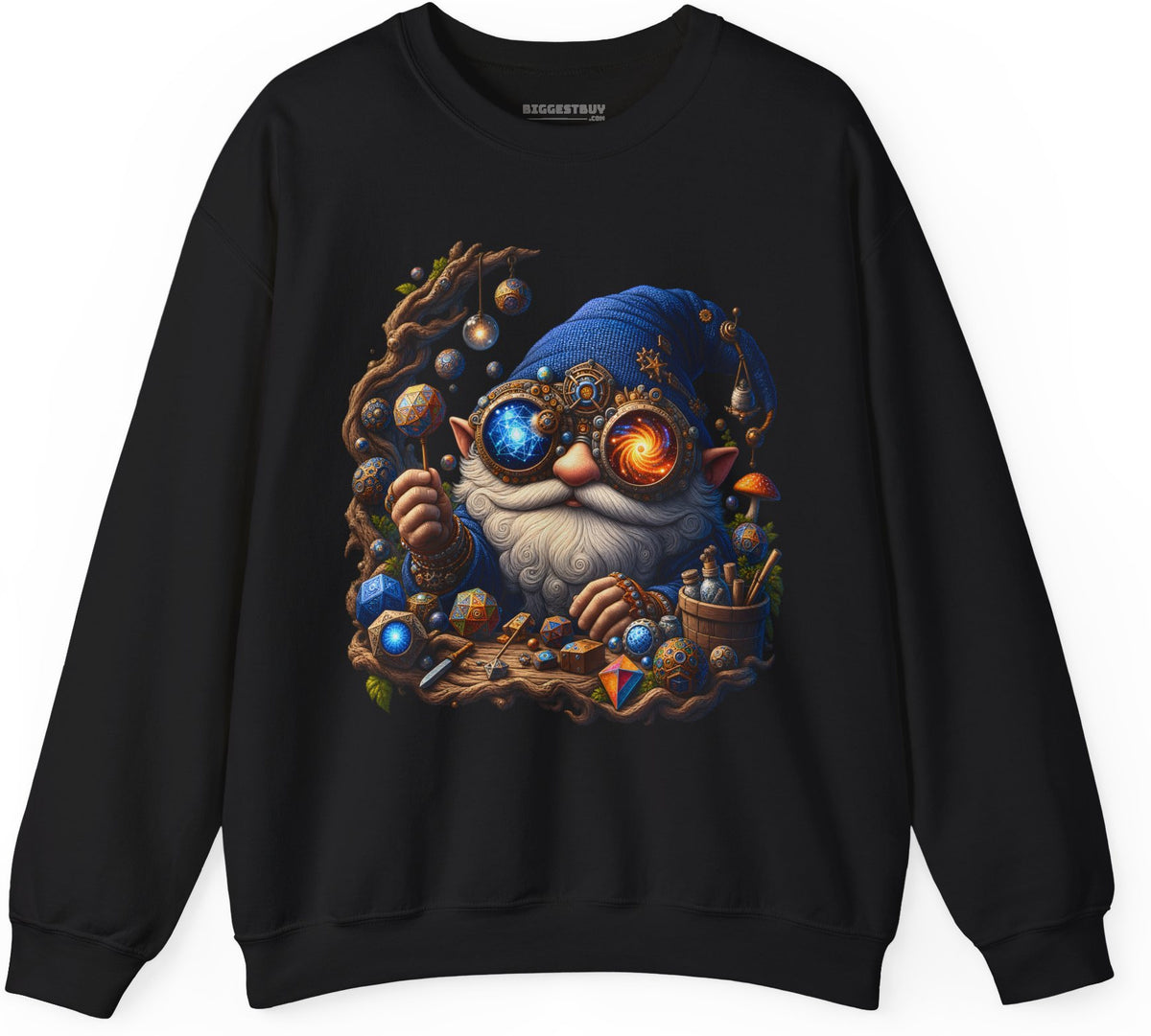 Enchanted Alchemist - Crewneck Sweatshirt in Black, front view