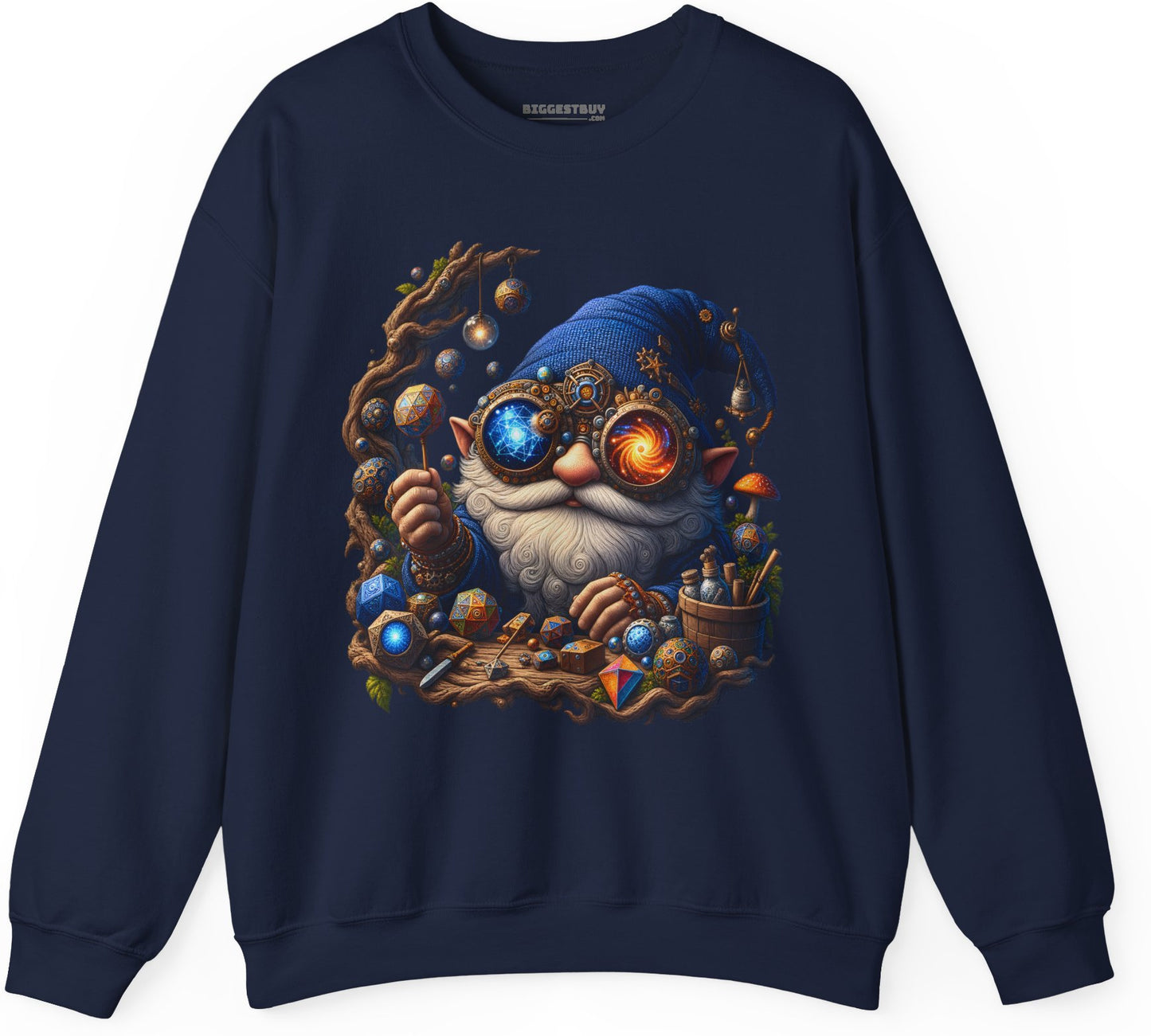 Enchanted Alchemist - Crewneck Sweatshirt in Navy, front view