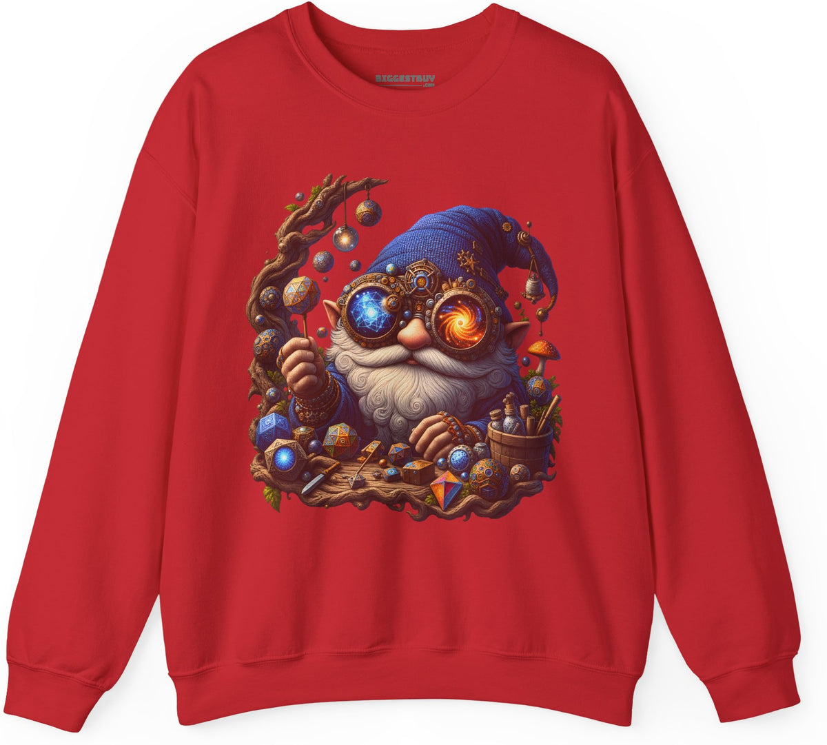 Enchanted Alchemist - Crewneck Sweatshirt in Red, front view