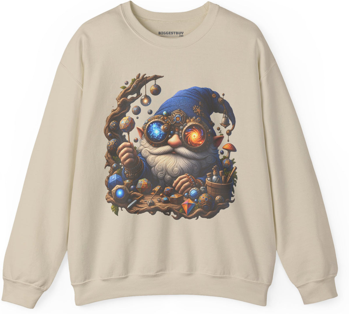 Enchanted Alchemist - Crewneck Sweatshirt in Sand, front view
