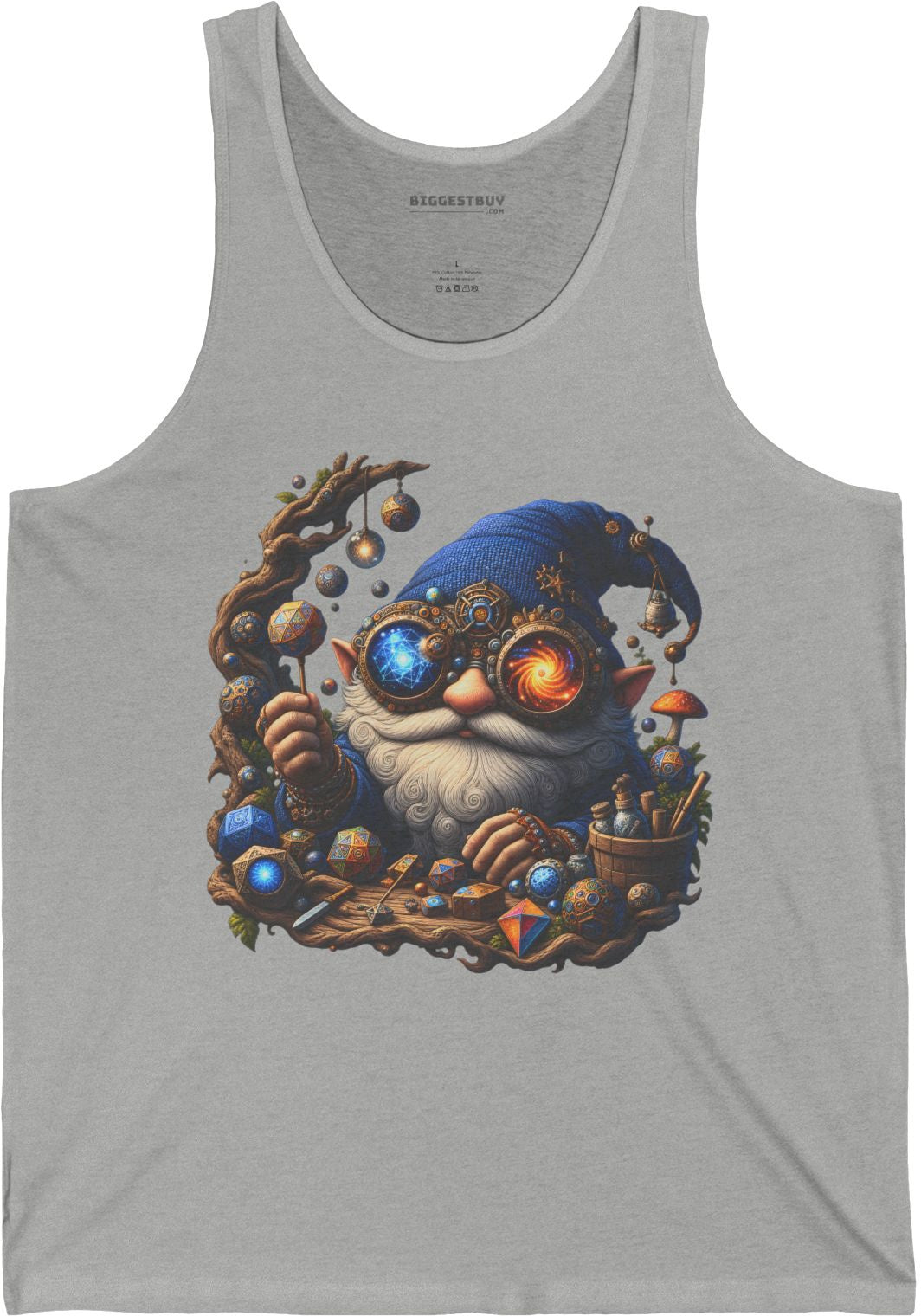 Enchanted Alchemist - Jersey Tank Top in Athletic Heather, front view