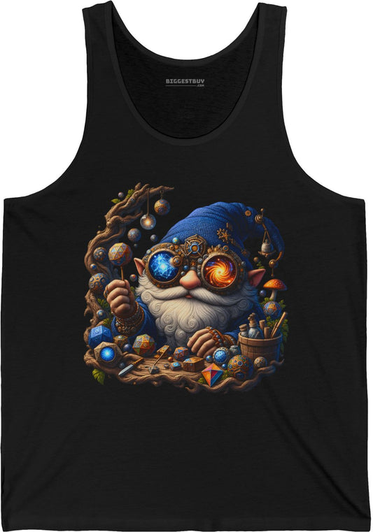 Enchanted Alchemist - Jersey Tank Top in Black, front view