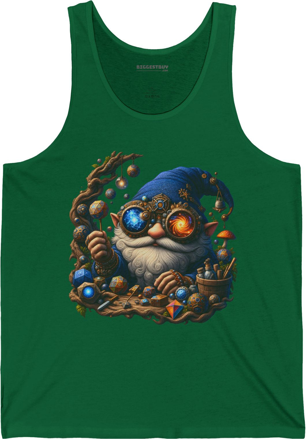 Enchanted Alchemist - Jersey Tank Top in Kelly, front view