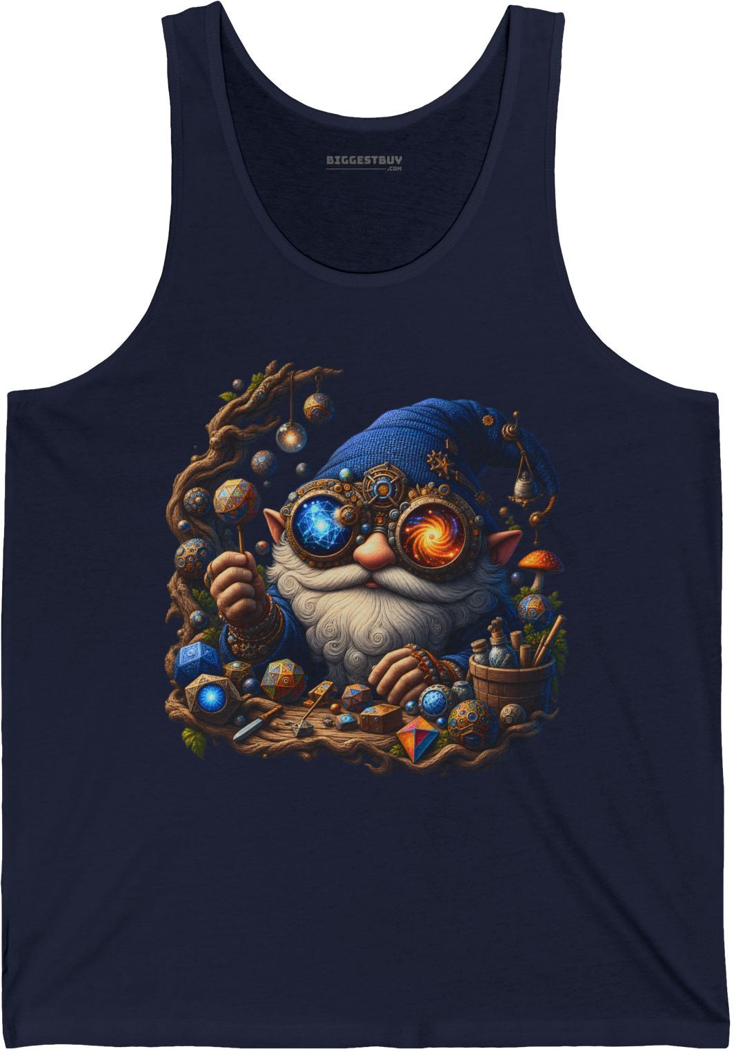 Enchanted Alchemist - Jersey Tank Top in Navy, front view
