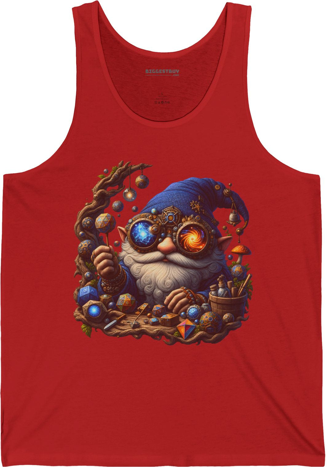 Enchanted Alchemist - Jersey Tank Top in Red, front view