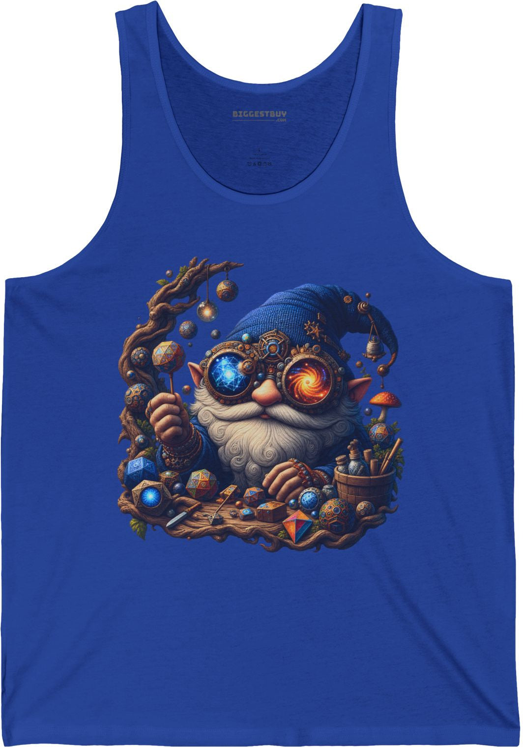 Enchanted Alchemist - Jersey Tank Top in True Royal, front view