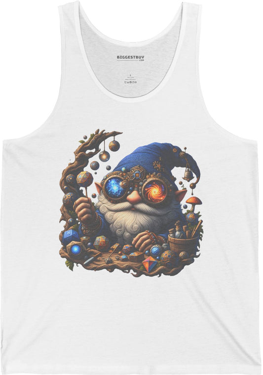 Enchanted Alchemist - Jersey Tank Top in White, front view