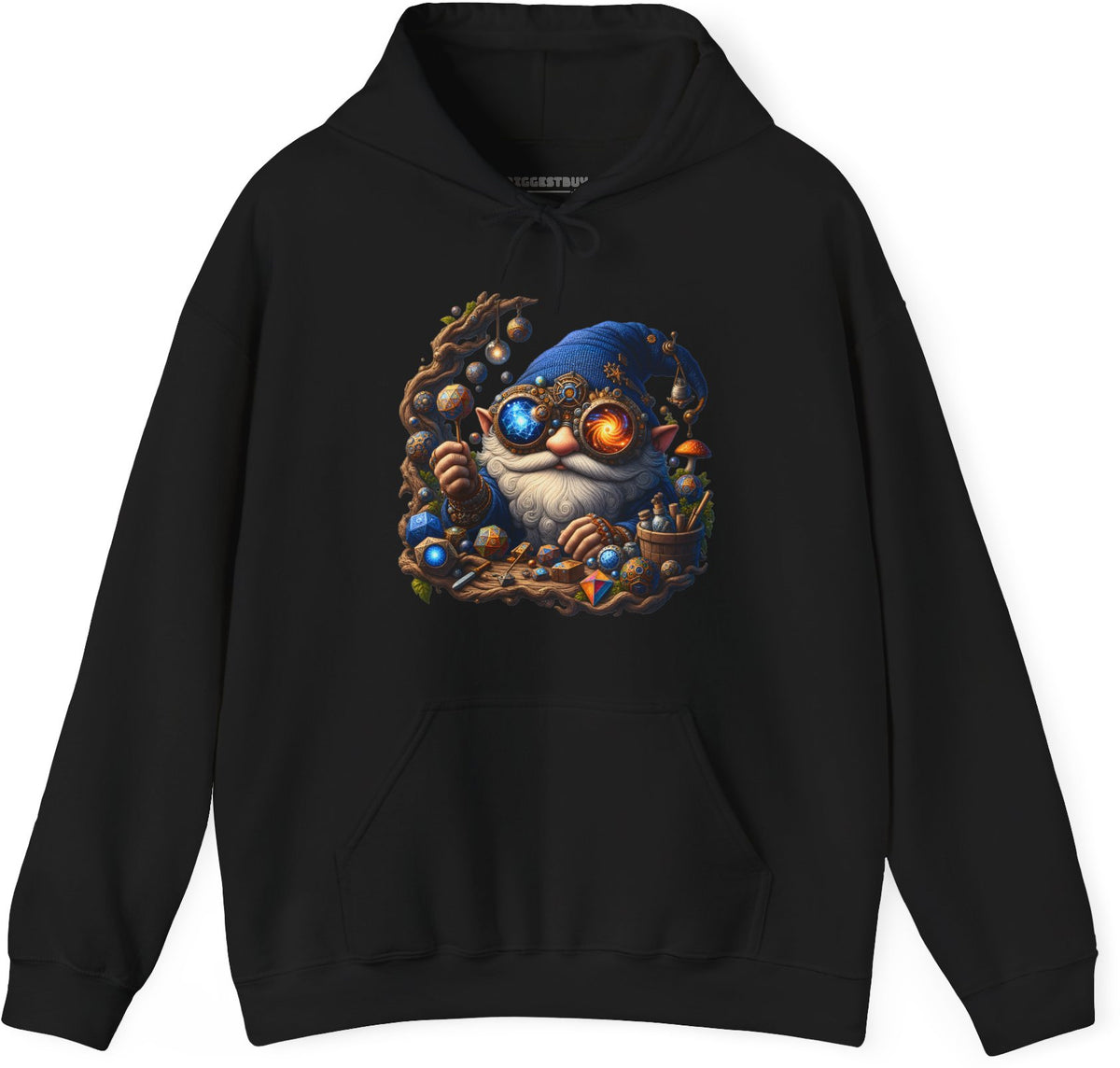 Enchanted Alchemist - Pullover Hoodie in Black, front view