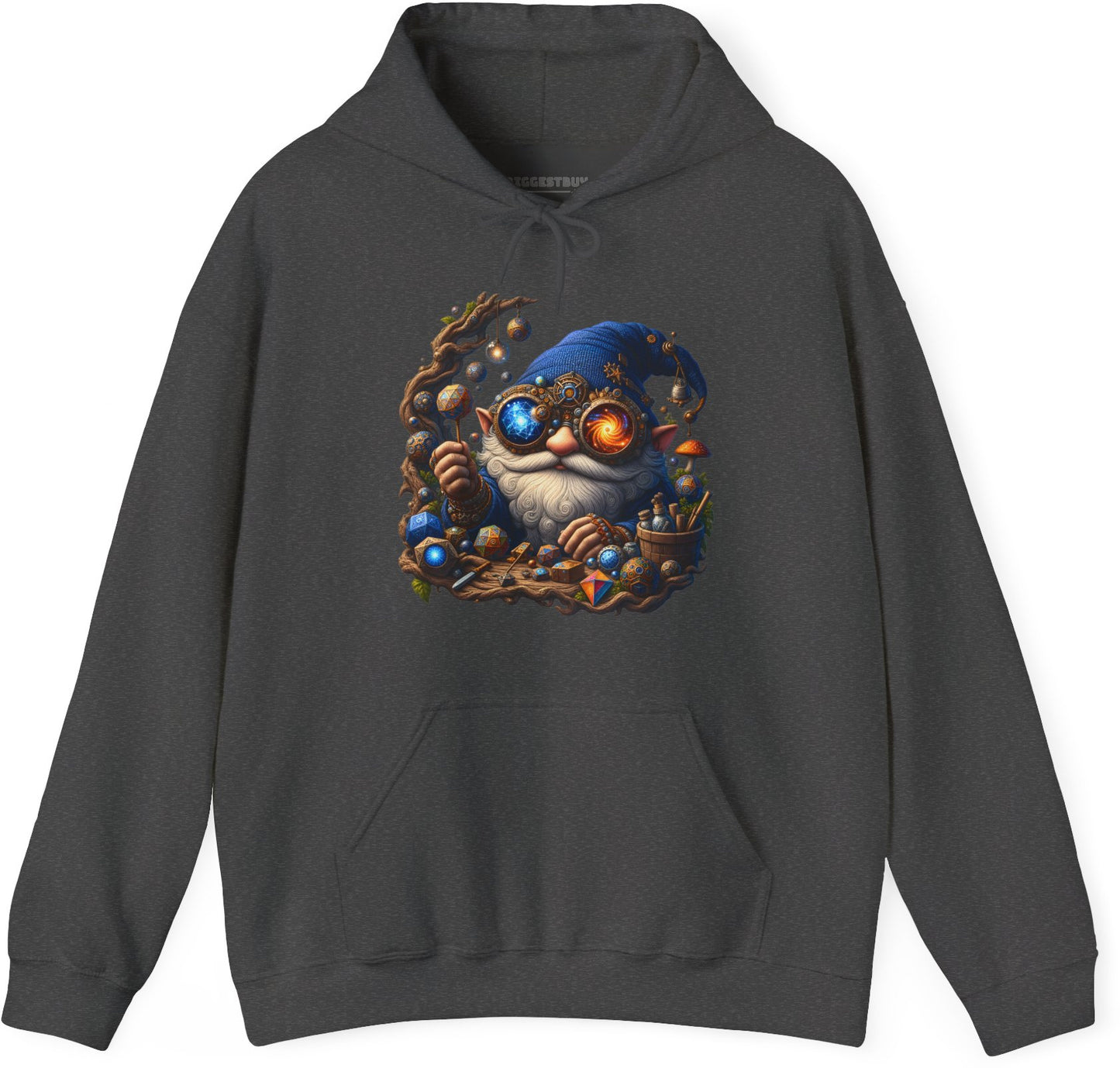 Enchanted Alchemist - Pullover Hoodie in Dark Heather, front view