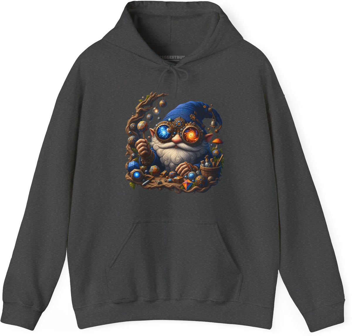 Enchanted Alchemist - Pullover Hoodie in Dark Heather, front view