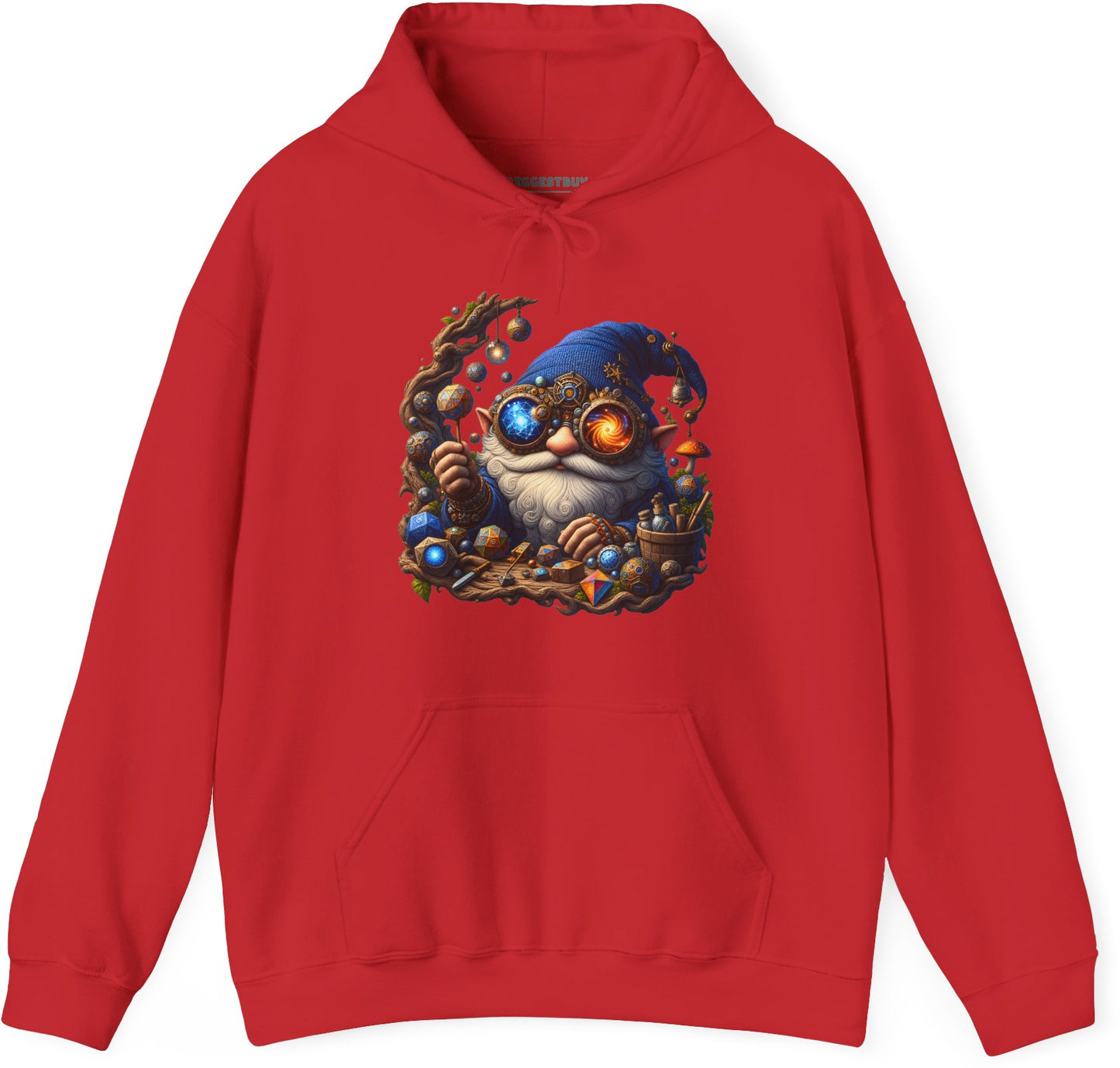 Enchanted Alchemist - Pullover Hoodie in Red, front view