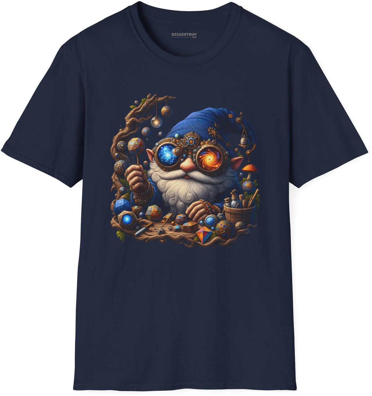 Enchanted Alchemist - Softstyle T-Shirt in Navy, front view