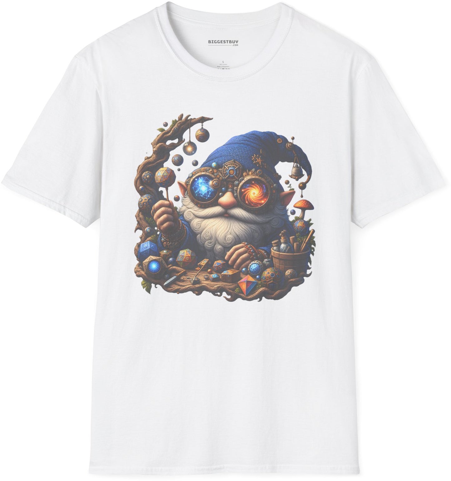 Enchanted Alchemist - Softstyle T-Shirt in White, front view