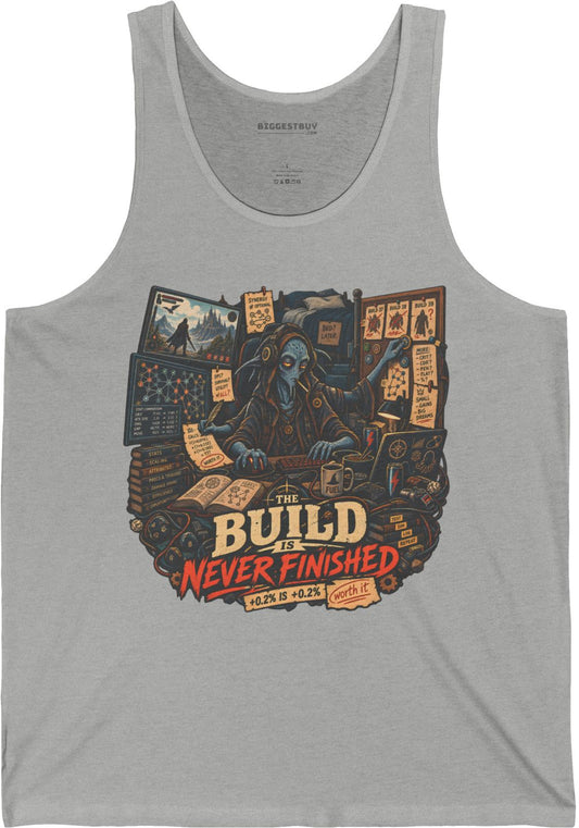Endless Build - Jersey Tank Top in Athletic Heather, front view