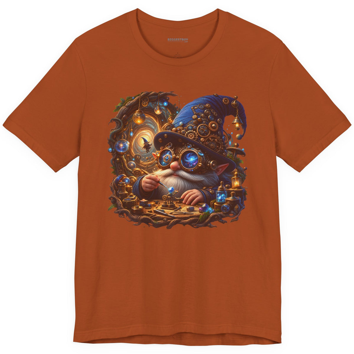 Galactic Gnome - Classic Jersey Tee in Autumn, front view