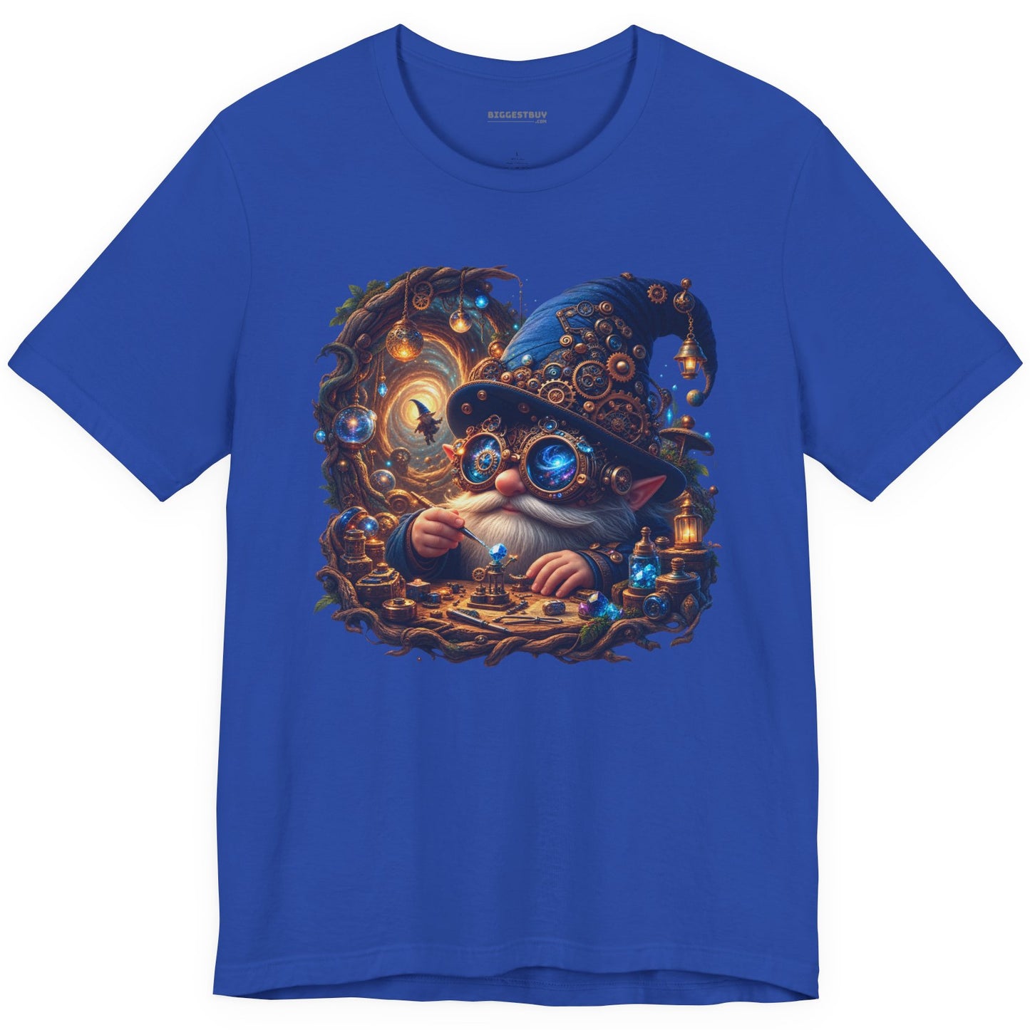 Galactic Gnome - Classic Jersey Tee in True Royal, front view