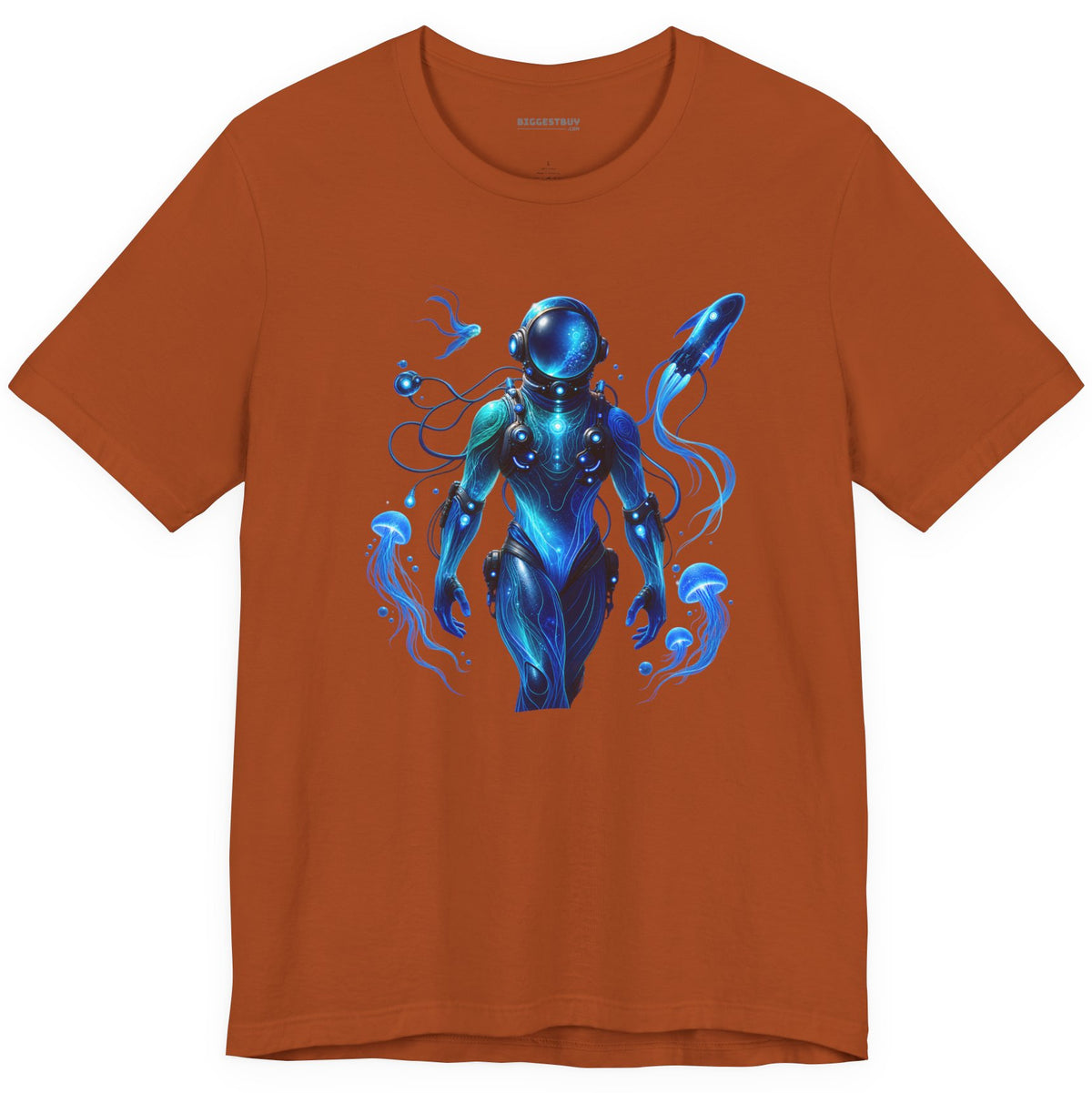 Galactic Guardian - Classic Jersey Tee in Autumn, front view